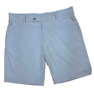 F&G Tech Mens Light Blue Golf Shorts Size 38 Performance Mesh Lined Activewear‎